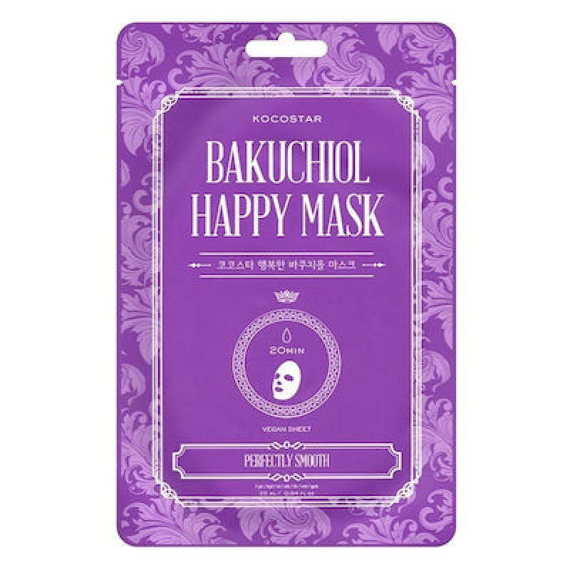 Kocostar Bakuchiol Happy Mask Μάσκα  Προσώπου Ανανεωμένη & Λεία Επιδερμίδα 1τμχ